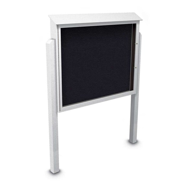 Sliding Door Indoor Enclosed Corkboard, 4